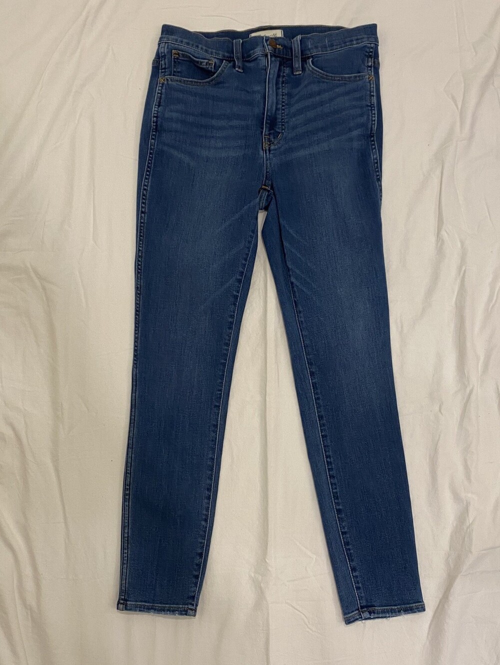 Madewell Jeans 10" High-Rise Skinny Dark Blue Denim Women's Sz 28